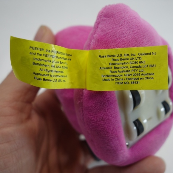 Peeps Easter Plush Pink Waddlin' Wheels - Picture 5 of 6